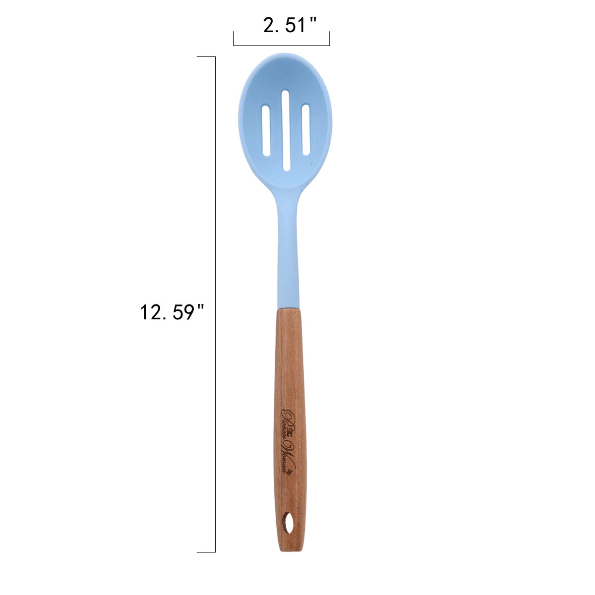 PioneerHome™ 10-Piece Silicone and Acacia Wood Handle Cooking Utensils Set, Blue - PioneerHome™