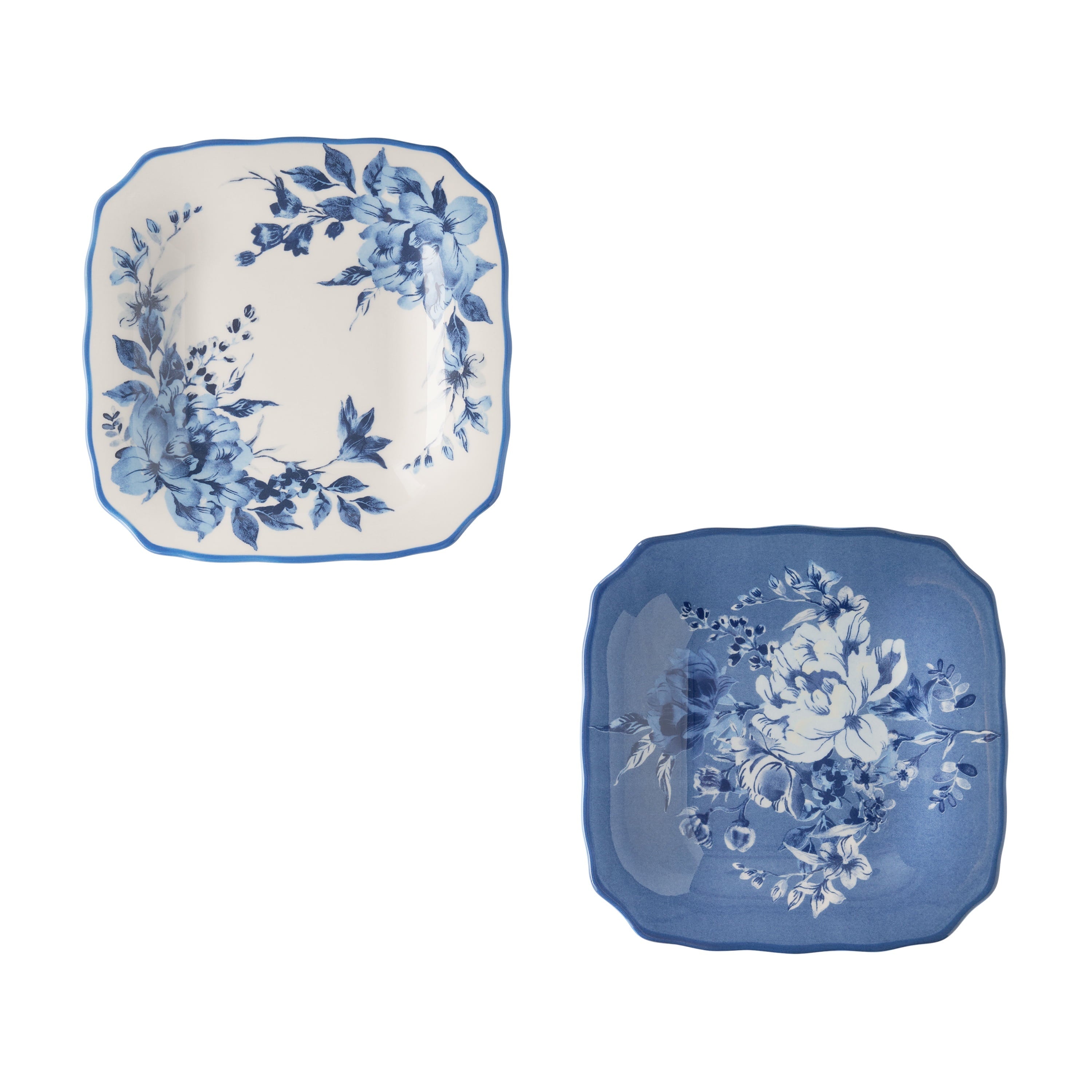 PioneerHome™ Delilah Stoneware Appetizer Plates, Blue, Set of 6 - PioneerHome™