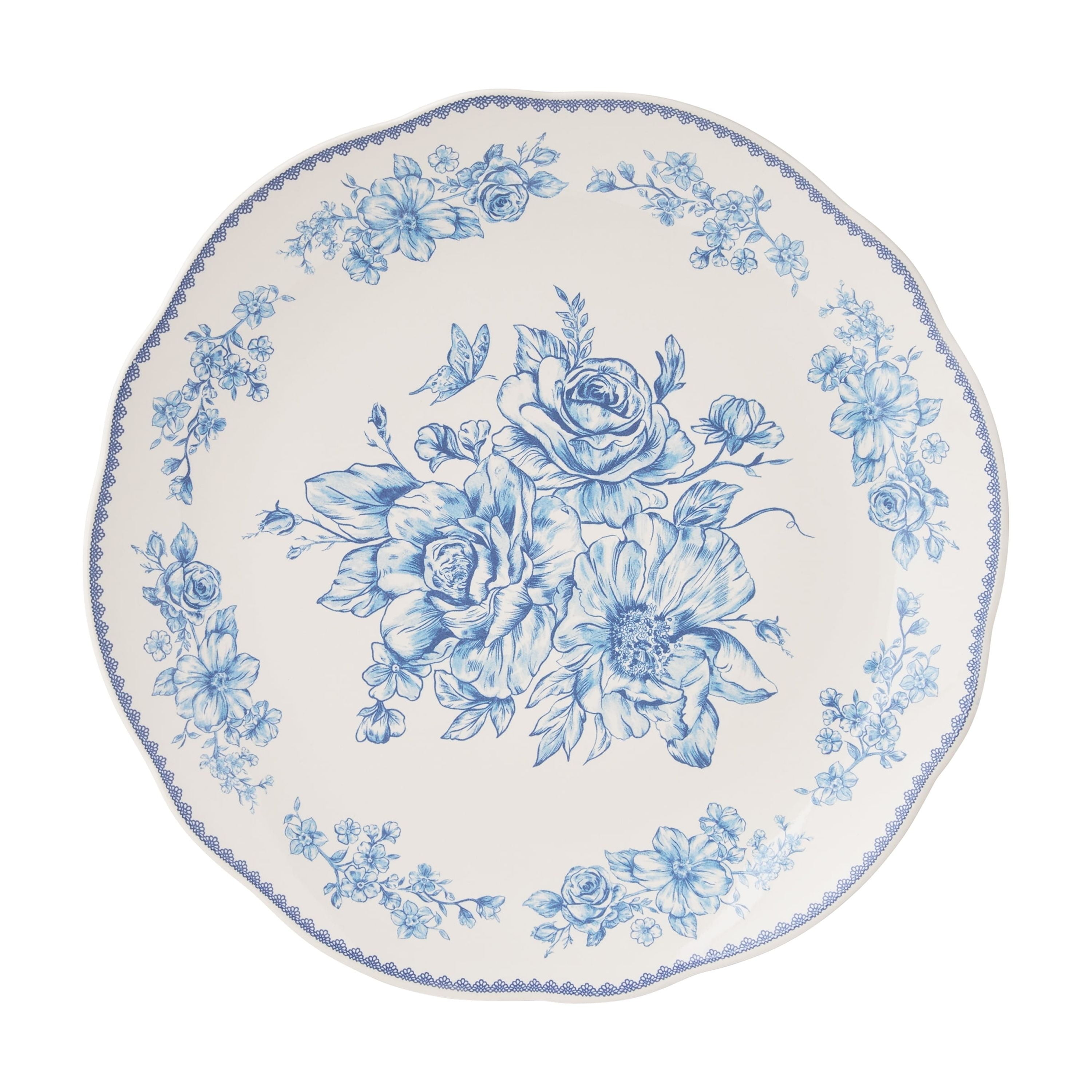 PioneerHome™ Agatha 12-Piece Stoneware Dinnerware Set, Blue - PioneerHome™