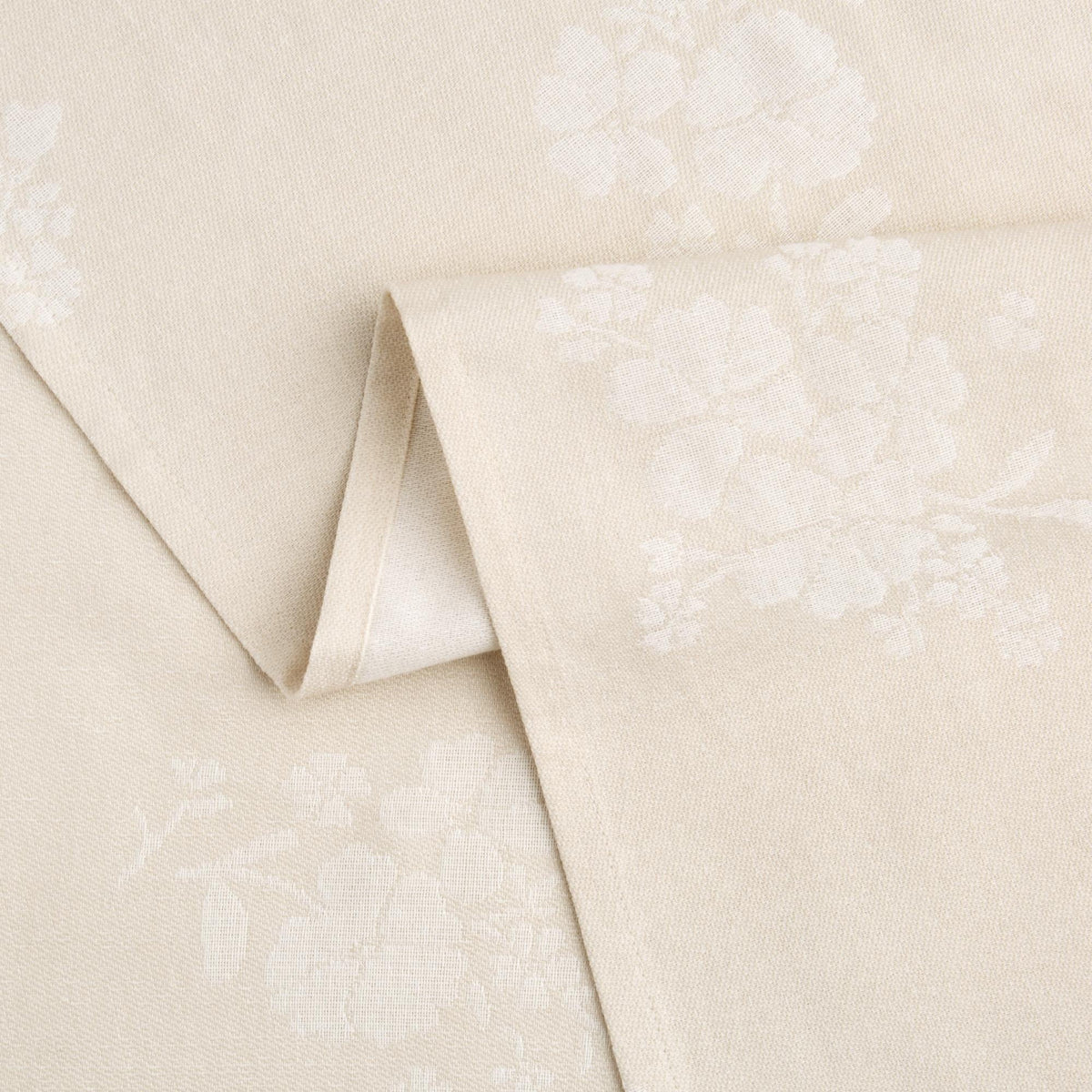 PioneerHome™ Tonal Floral Jacquard Woven Fabric Tablecloth, Light Taupe, 60"W x 102"L - PioneerHome™