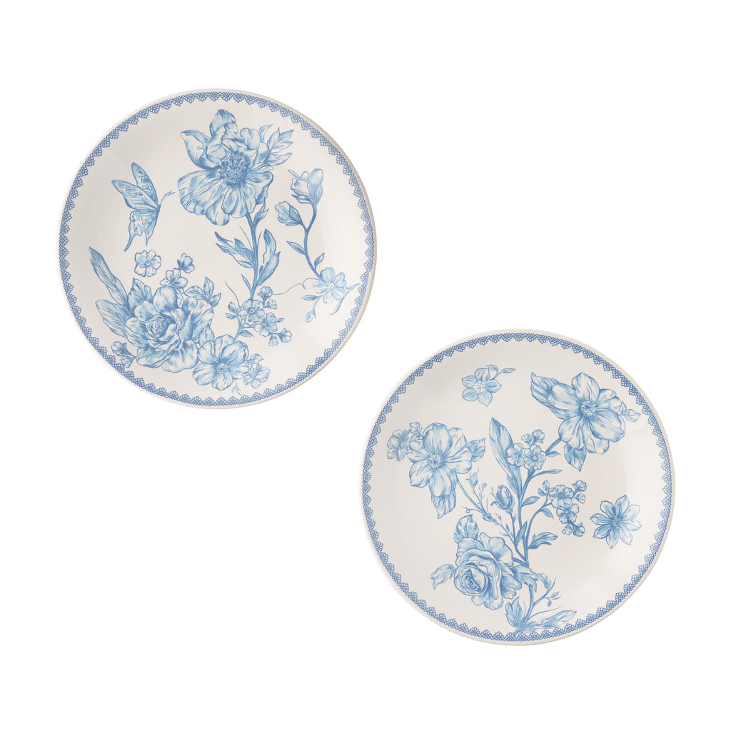 PioneerHome™ Agatha Stoneware Appetizer Plate, Blue, Set of 6 - PioneerHome™