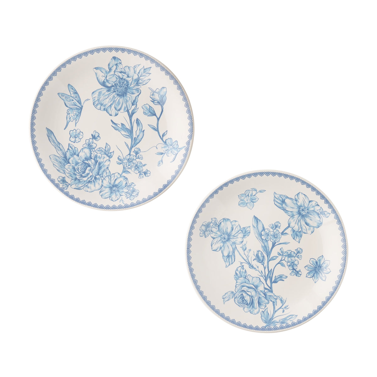 PioneerHome™ Agatha Stoneware Appetizer Plate, Blue, Set of 6 - PioneerHome™