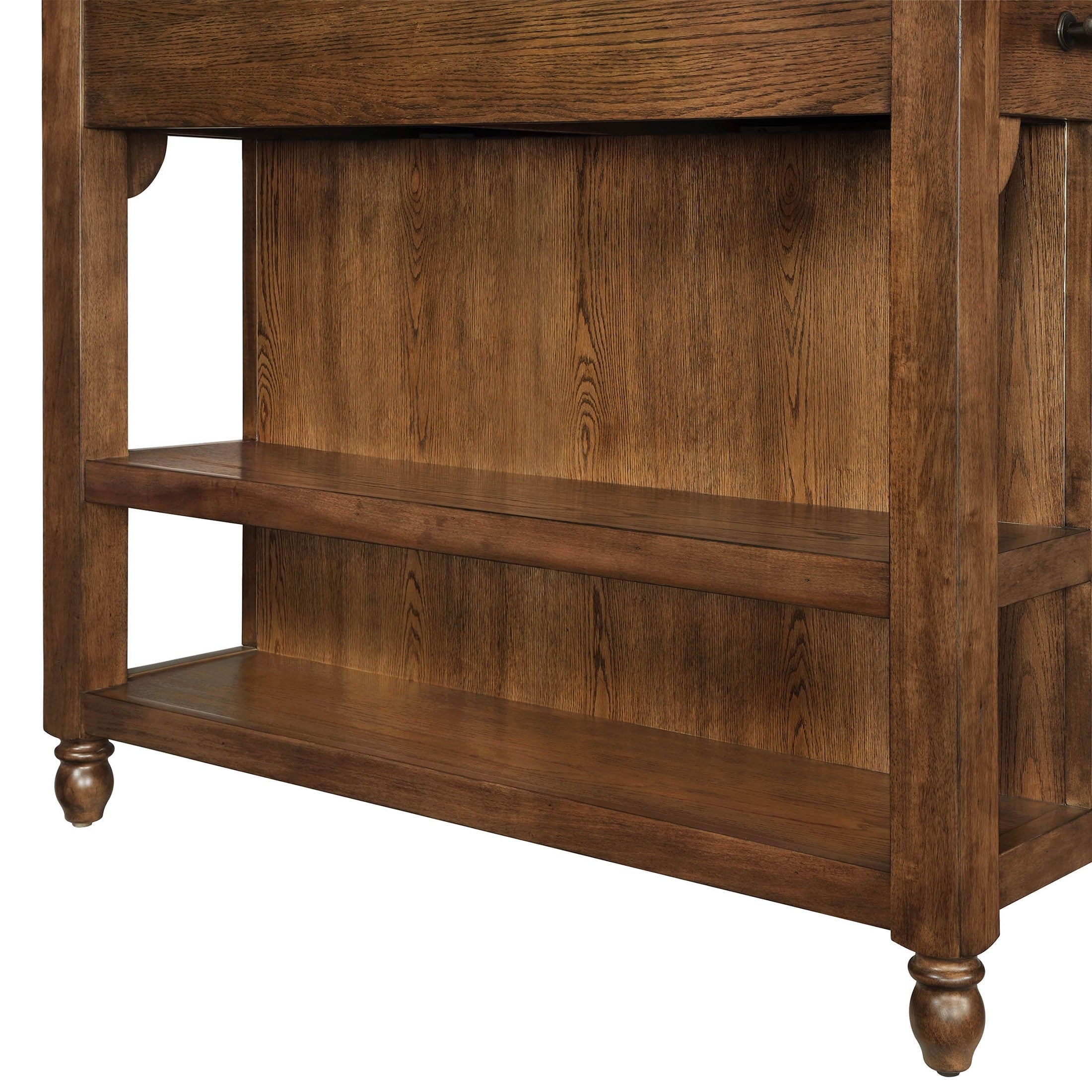PioneerHome™ Harper Kitchen Island with Drawers, Homestead Brown - PioneerHome™
