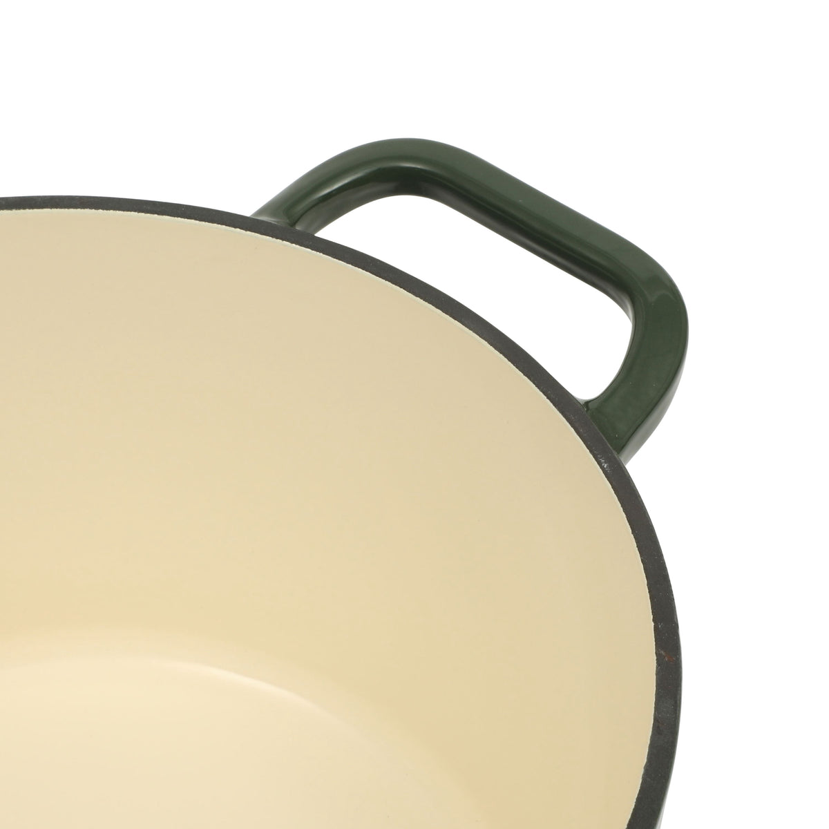 PioneerHome™ 5-Quart Enamel Cast Iron Dutch Oven with Lid, Dark Green - Rustic Home - PioneerHome™