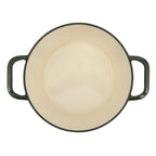 PioneerHome™ 5-Quart Enamel Cast Iron Dutch Oven with Lid, Dark Green - Rustic Home - PioneerHome™