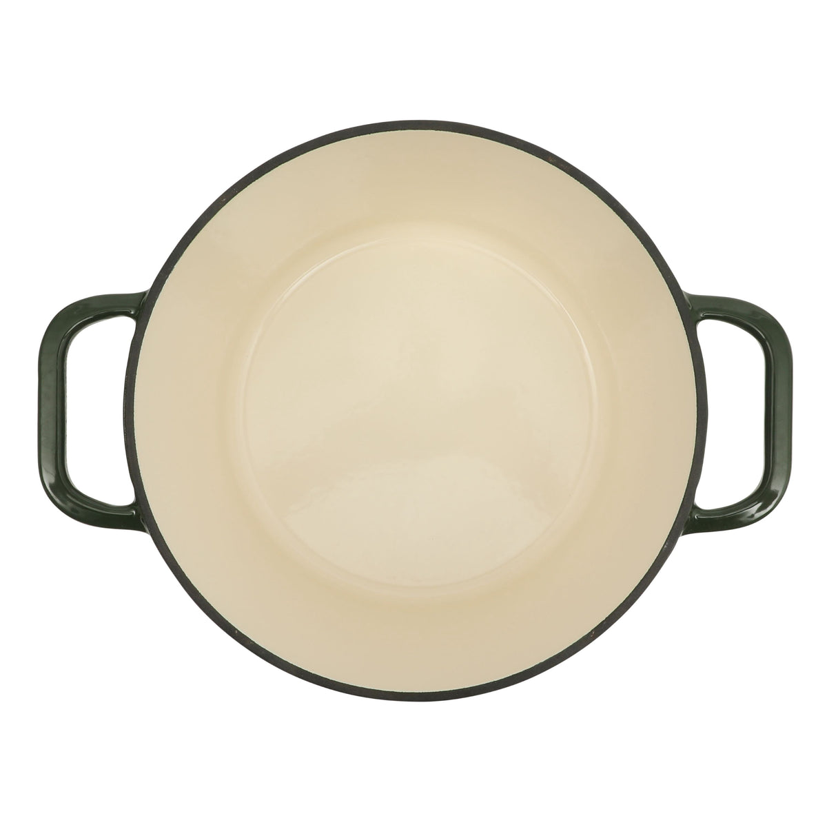PioneerHome™ 5-Quart Enamel Cast Iron Dutch Oven with Lid, Dark Green - Rustic Home - PioneerHome™