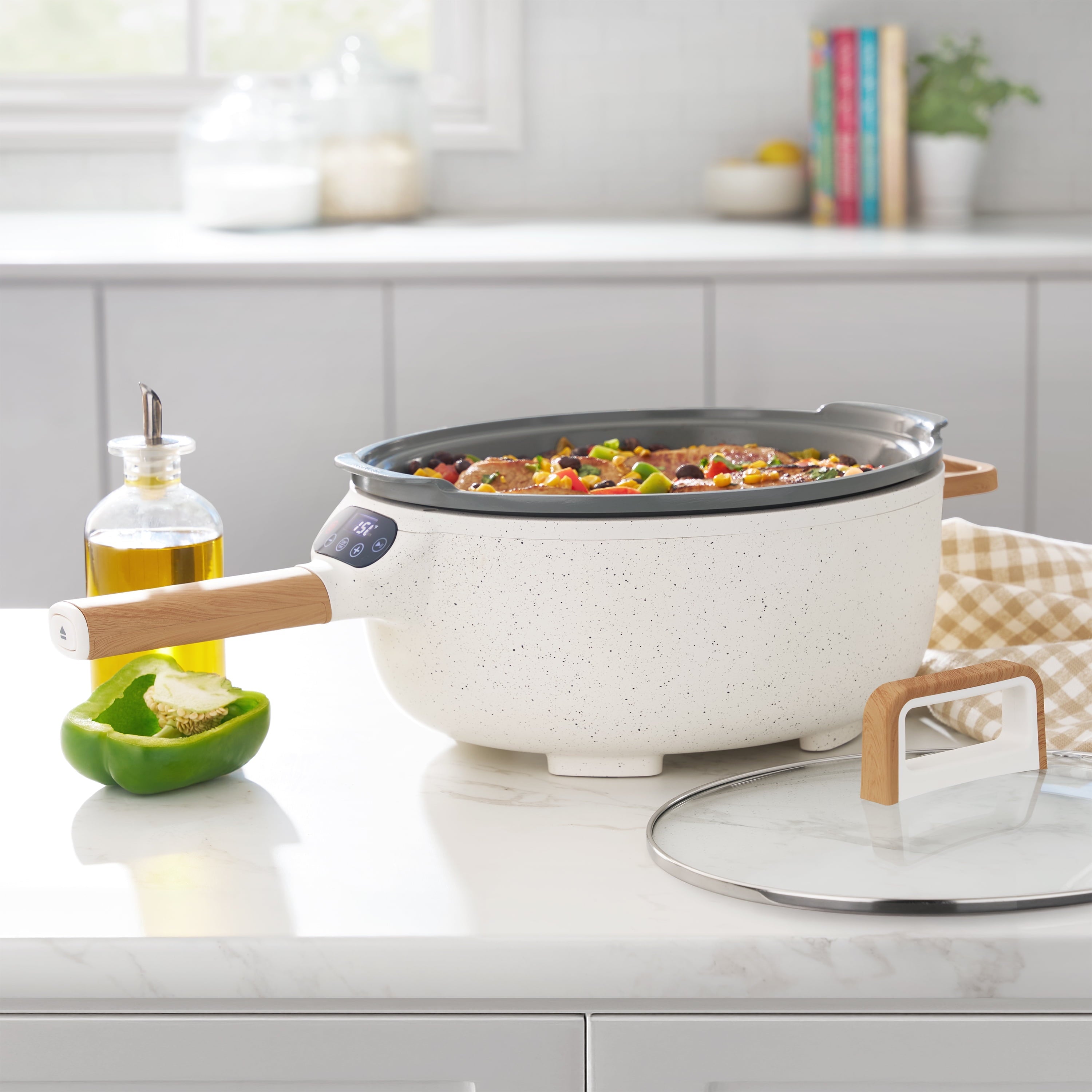 PioneerHome™ Electric Skillet with Detachable Handle - PioneerHome™