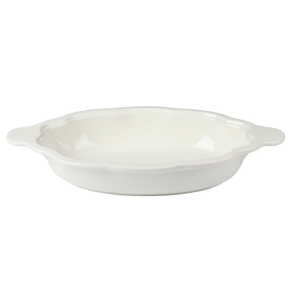 PioneerHome™ 3-Quart Oval Pumpkin Stoneware Baker with Lid, Linen - PioneerHome™