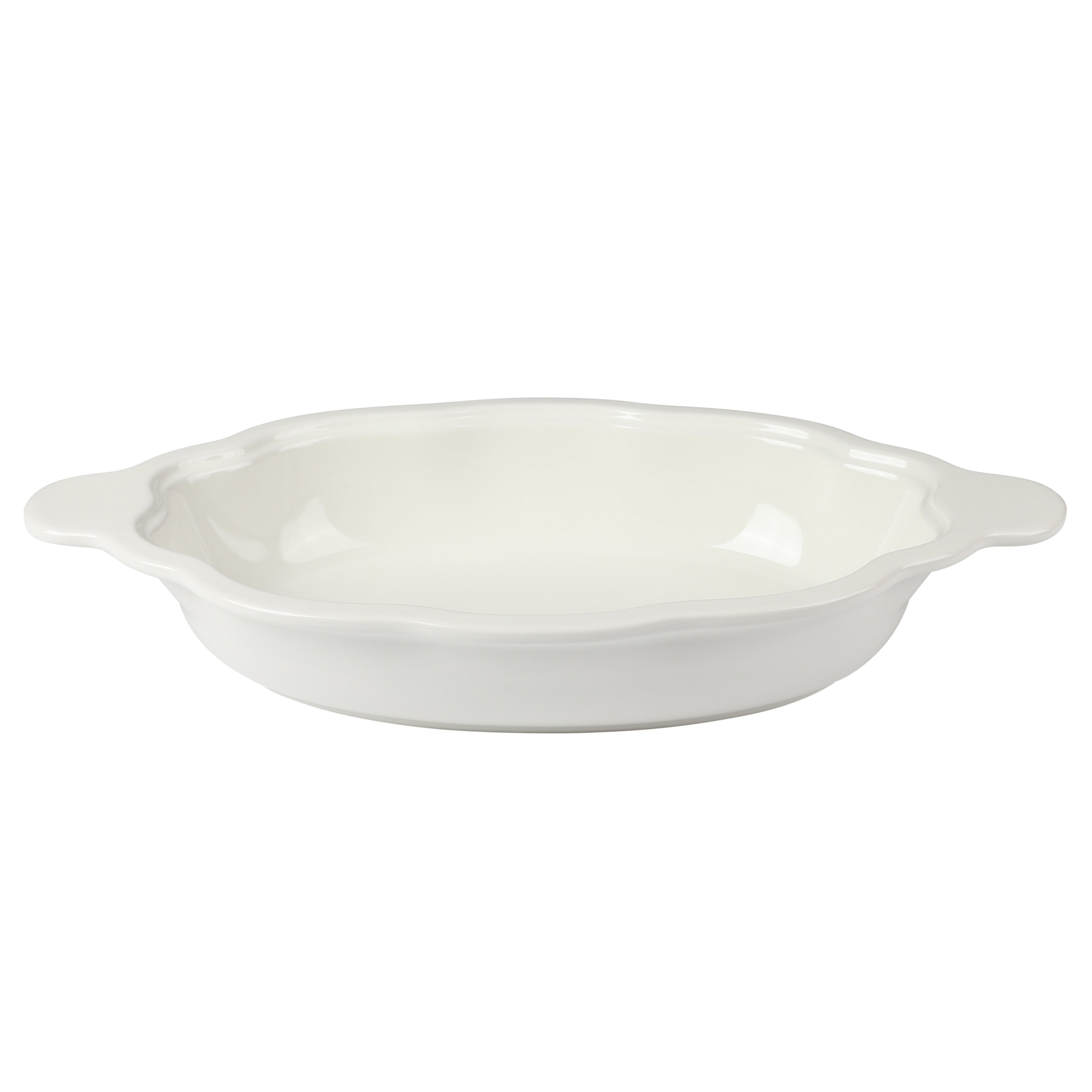 PioneerHome™ 3-Quart Oval Pumpkin Stoneware Baker with Lid, Linen - PioneerHome™