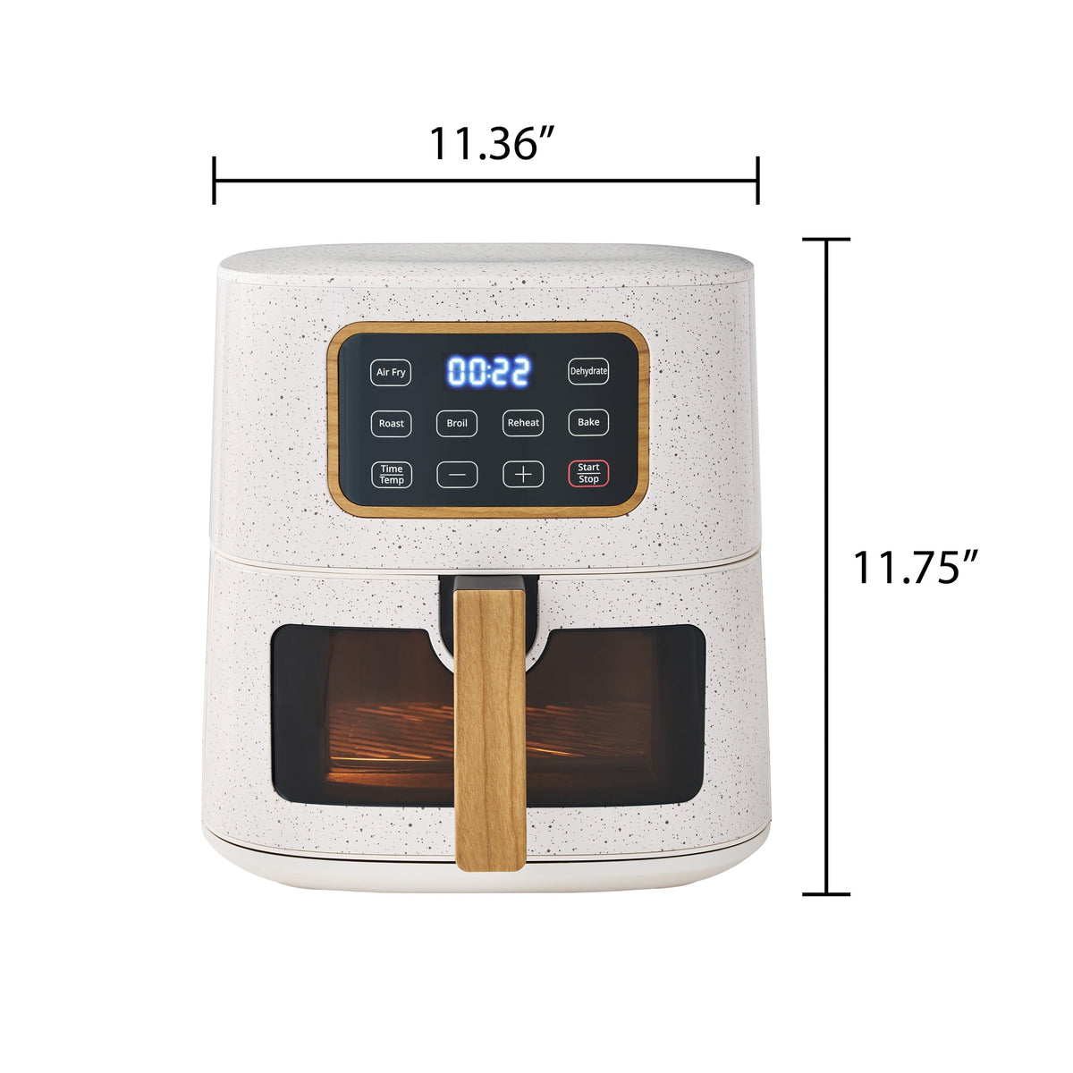 PioneerHome™ 5.8 Qt Air Fryer, Linen Speckle - Energy Efficient - PioneerHome™