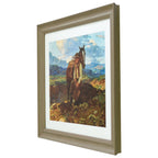 PioneerHome™ Frank Tenney Johnson "An Idle Dreamer" Framed Western Wall Art Print, Cowboy and - PioneerHome™