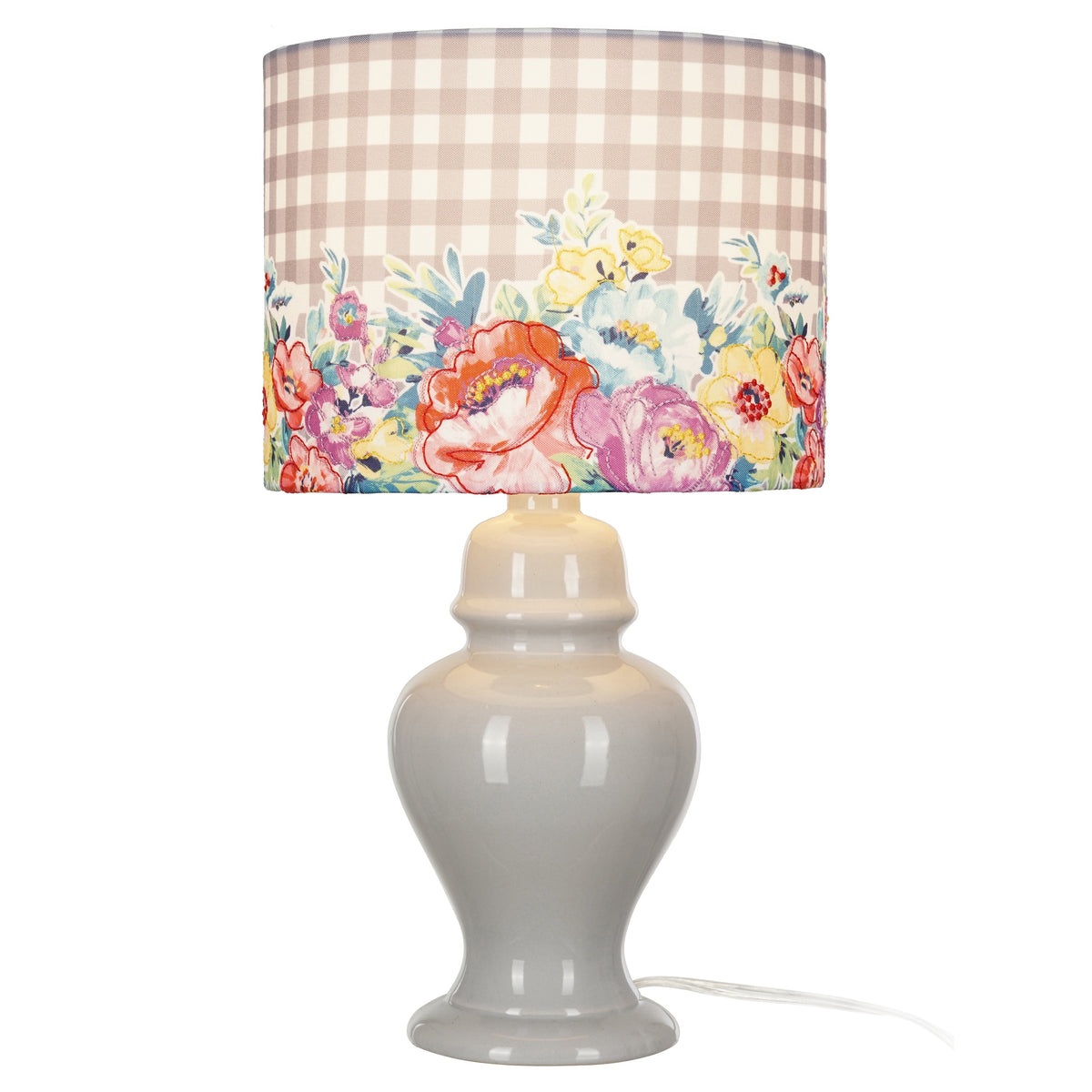 PioneerHome™ Sweet Romance Table Lamp, Grey Finish with LED Bulb Included - PioneerHome™