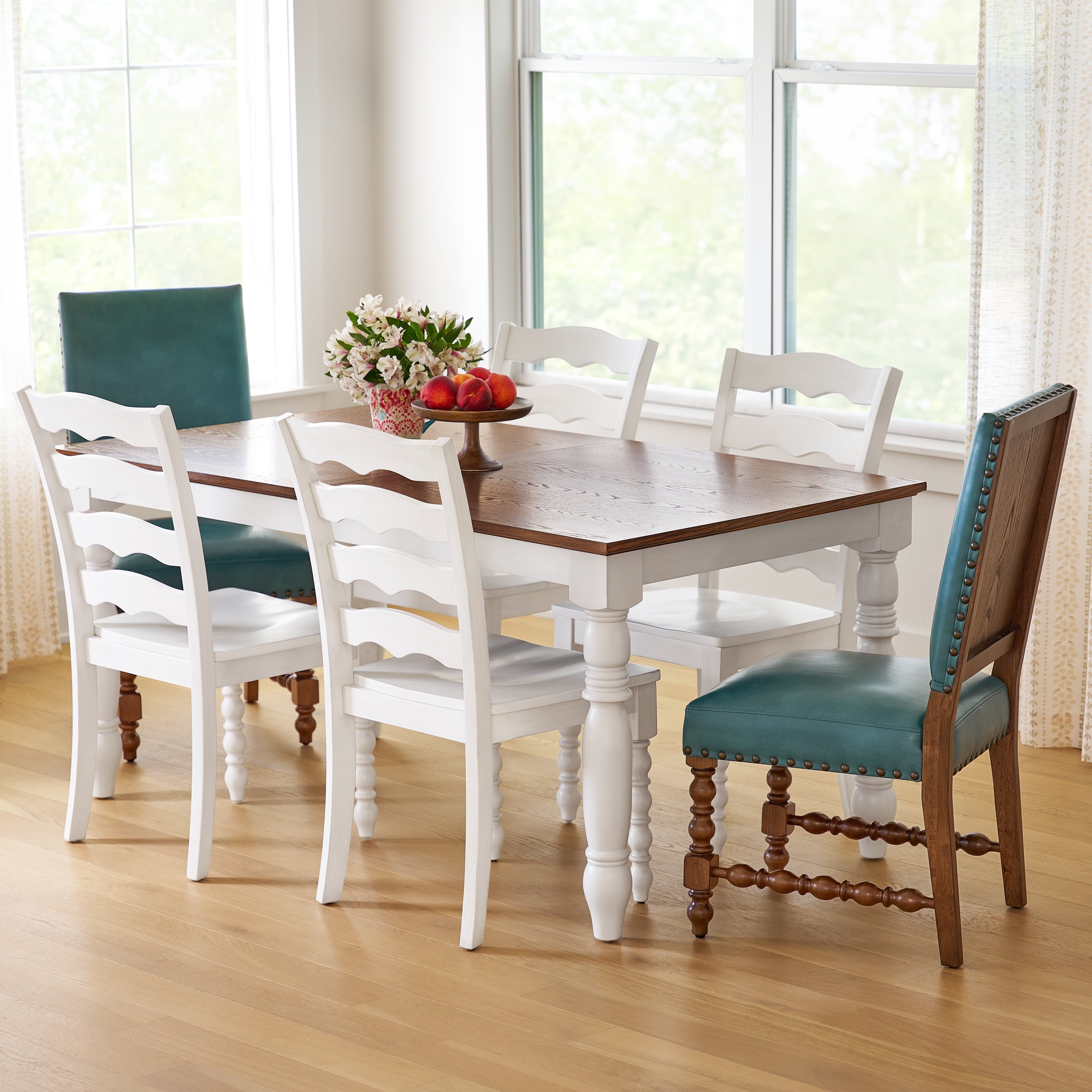 PioneerHome™ Harper Faux Leather Dining Chairs, Turquoise, Set of 2 - PioneerHome™
