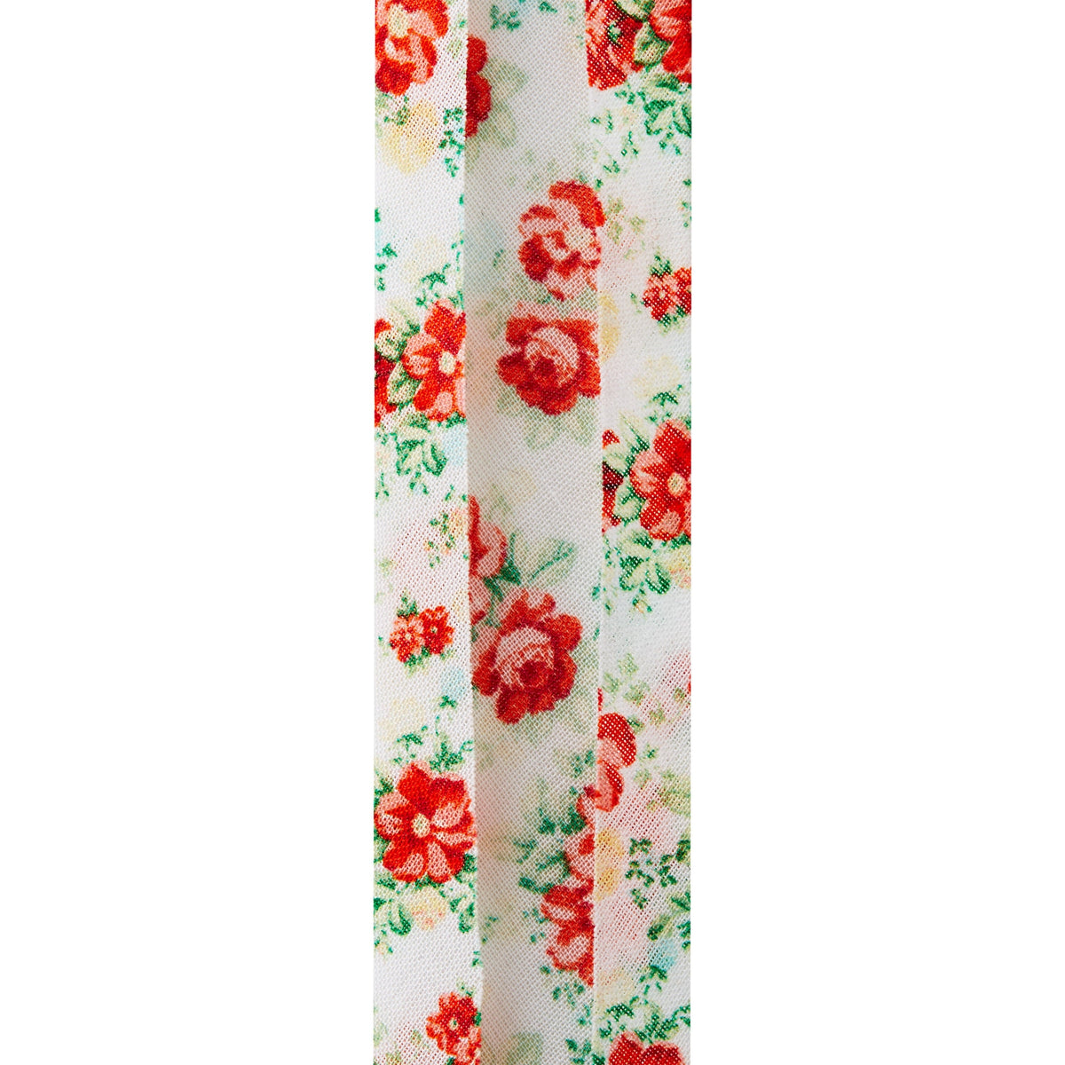 PioneerHome™ Vintage Floral White Double Fold Cotton Bias Tape Ribbon, 7/8" x 25 Yards - PioneerHome™