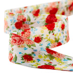 PioneerHome™ Sweet Rose Double Fold Cotton Quilt Binding Ribbon, 7/8" x 25 Yards - PioneerHome™