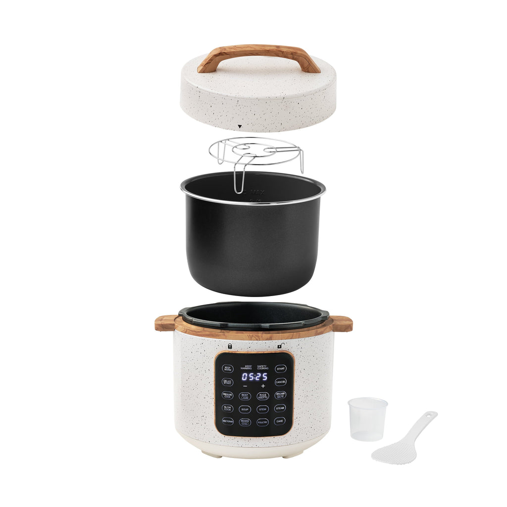 PioneerHome™ Linen Speckle 6-Quart Pressure Cooker with Touch Control Display - PioneerHome™