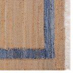 PioneerHome™ Denim Jute Runner Rug, Natural with Blue Border, 30 x 96 Inches - PioneerHome™