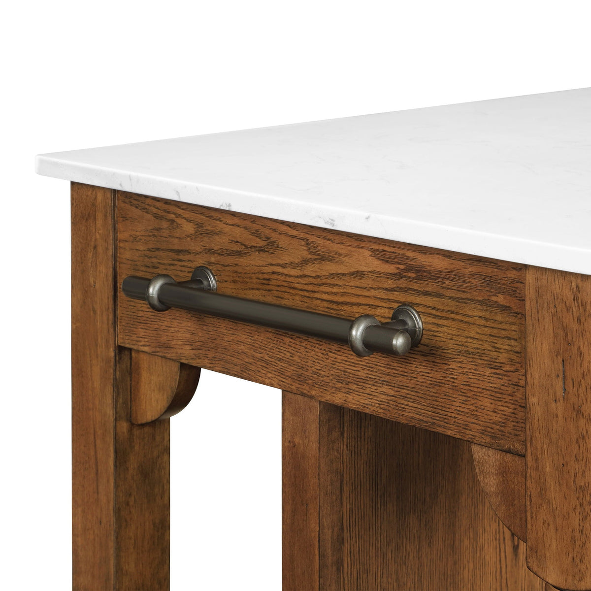 PioneerHome™ Harper Kitchen Island with Drawers, Homestead Brown - PioneerHome™