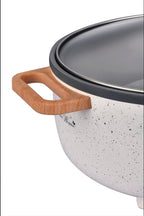 PioneerHome™ 3.5L Electric Skillet, Linen Speckle - PioneerHome™
