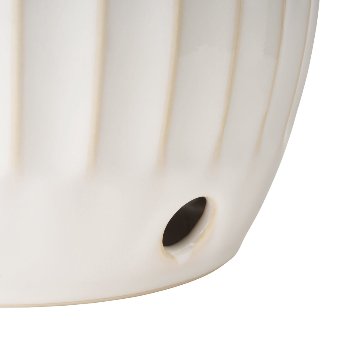 PioneerHome™ Colette Stoneware Onion Keeper, White - PioneerHome™