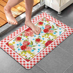 PioneerHome™ Flower Design Bath Mat Soft Rug Rubber Non Slip Quick Dry Pioneer Flower Woman Super Absorbent - PioneerHome™