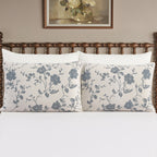 PioneerHome™ Agatha Floral Gauze Pillow Sham, Standard, Blue Dust, 2 Pack - Cozy Cottage - PioneerHome™