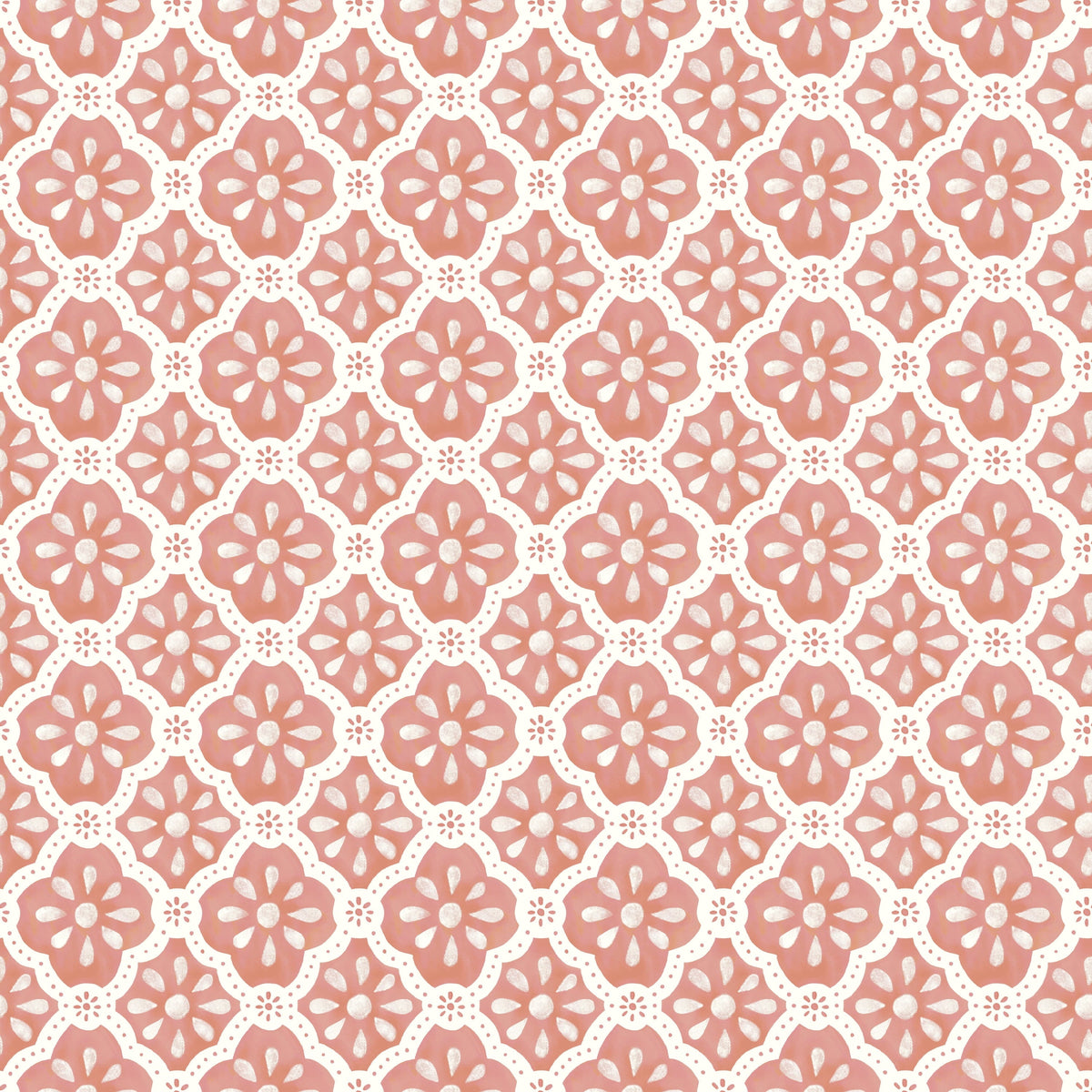 PioneerHome™ Pink Salmon Washy Trellis Peel and Stick Wallpaper, 18" x 18.86' - PioneerHome™