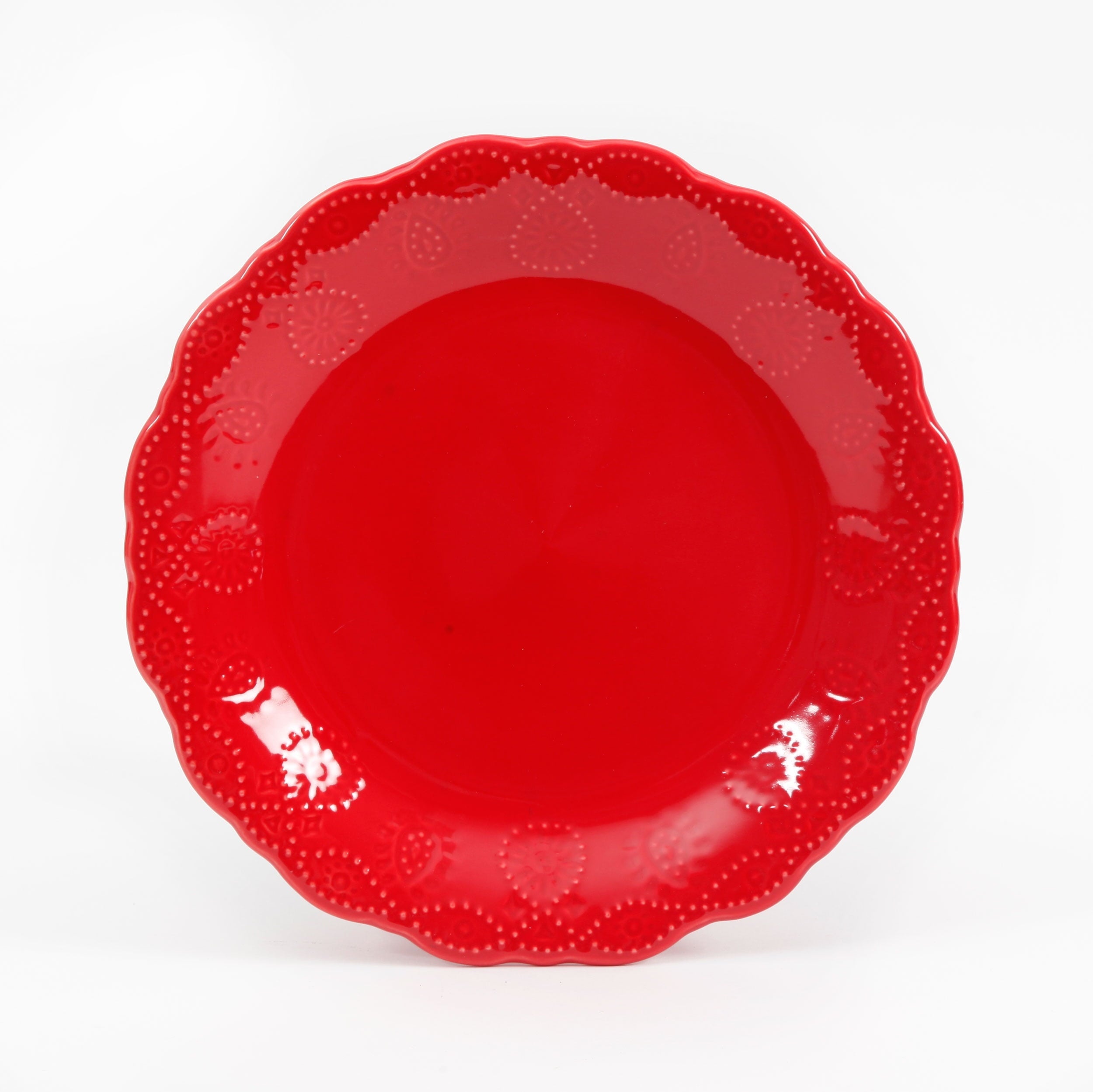 PioneerHome™ Cowgirl Lace 12-Piece Dinnerware Set, Red - PioneerHome™