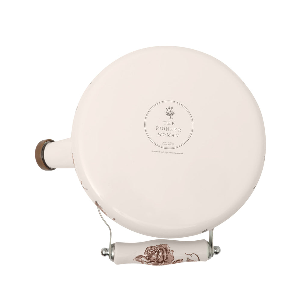 PioneerHome™ 2.0-Quart Enamel on Steel Agatha Tea Kettle, Brown - PioneerHome™