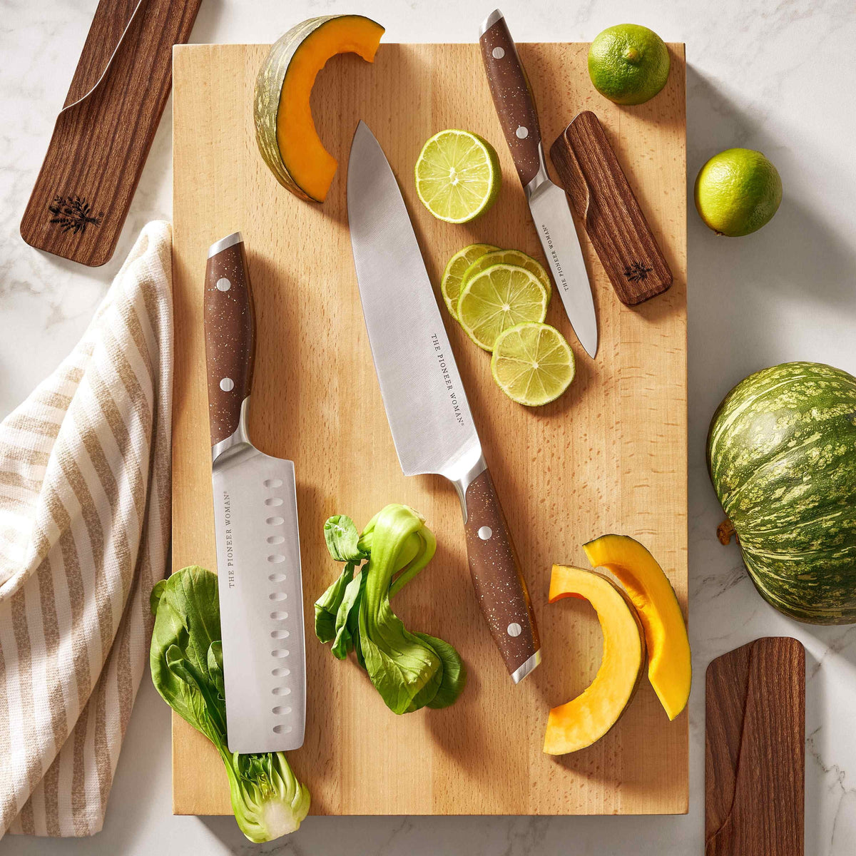 PioneerHome™ 3-Piece Knife Set, Brown Speckle - PioneerHome™