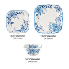 PioneerHome™ Delilah 12-Piece Stoneware Dinnerware Set, Blue - PioneerHome™