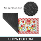PioneerHome™ Flower Kitchen Mat Sets 2 Piece Farmhouse Anti Fatigue Waterproof Stain Resistant Floor Rug Non Slip - PioneerHome™