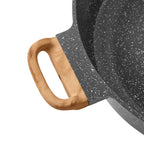 PioneerHome™ Prairie Signature 6-Quart Cast Aluminum Jumbo Cooker Saute Pan, Charcoal Speckle - Farmhouse - PioneerHome™